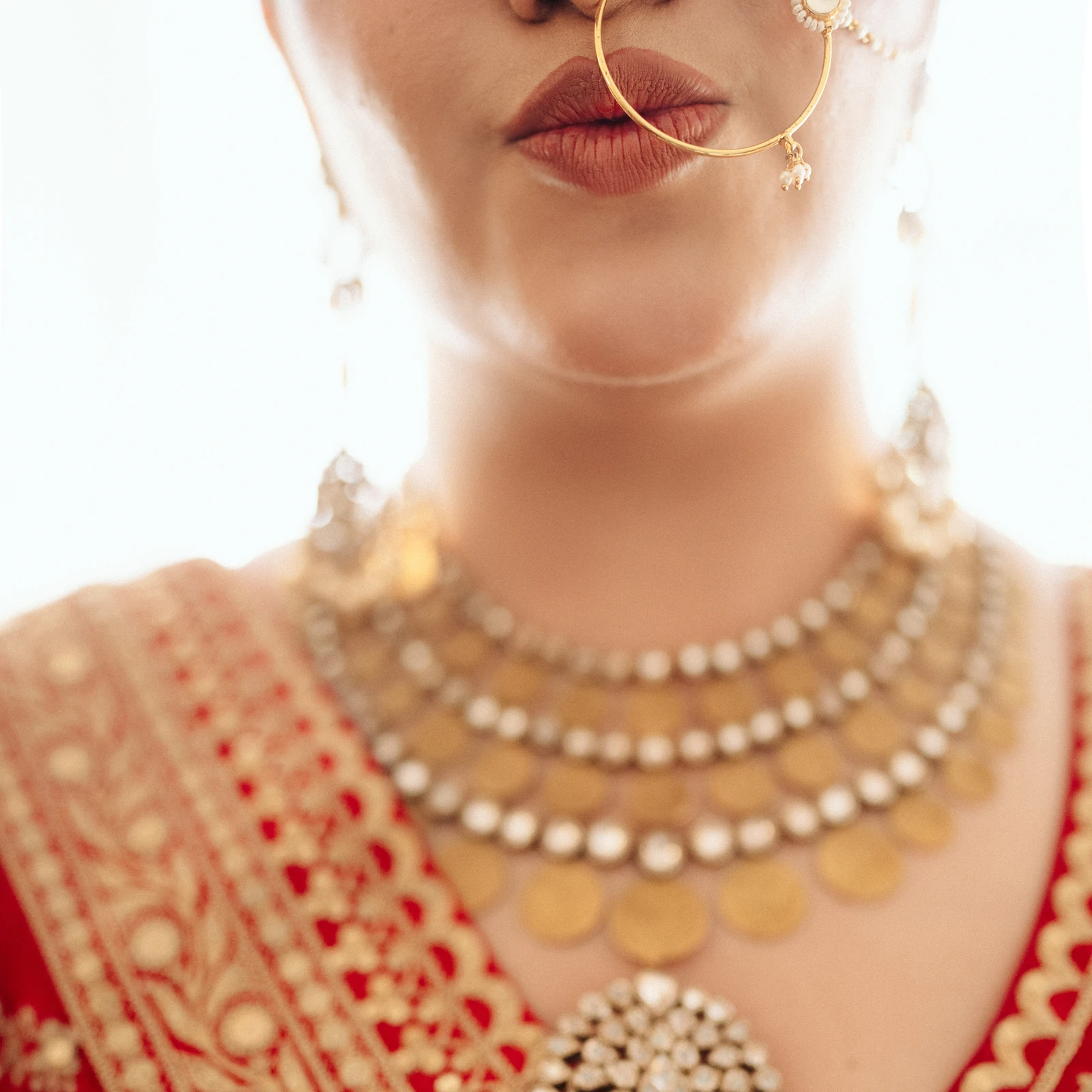 Bridal jewellery, close detail