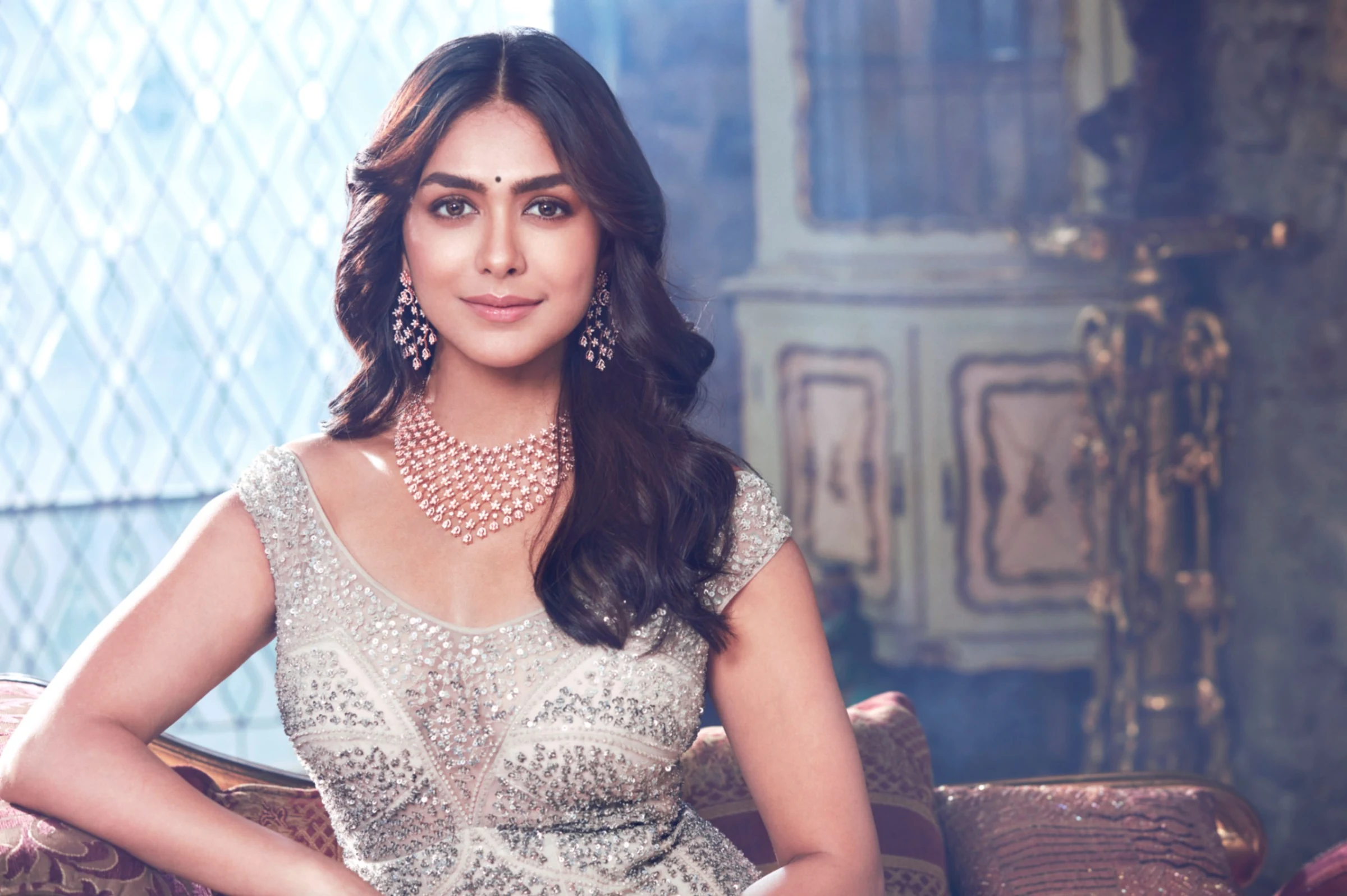 Mrunal Thakur photographed by Blushing Bride for the Ibtida fine art collection