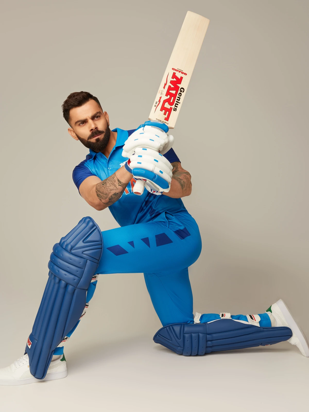 Virat Kohli photographed for MRF by Blushing Bride
