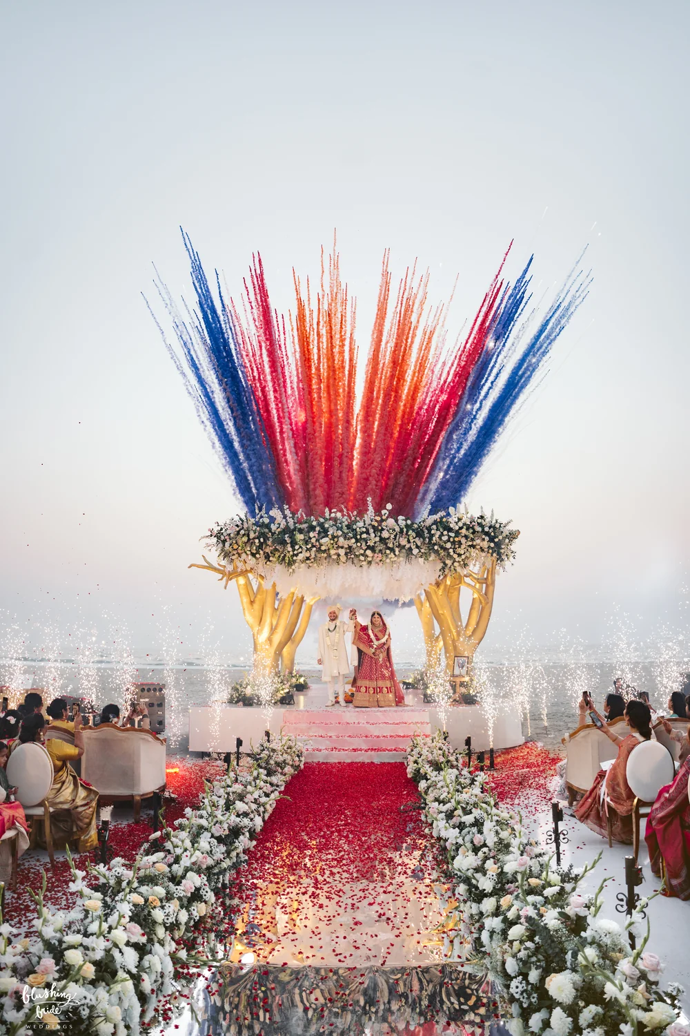 Mandap decor at a wedding