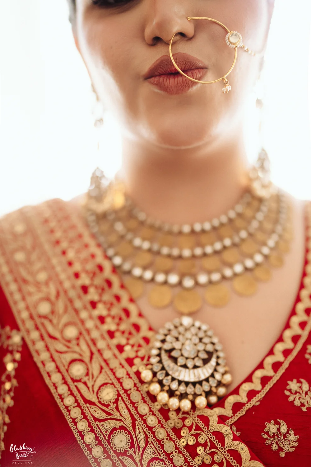 Bridal jewellery, close detail