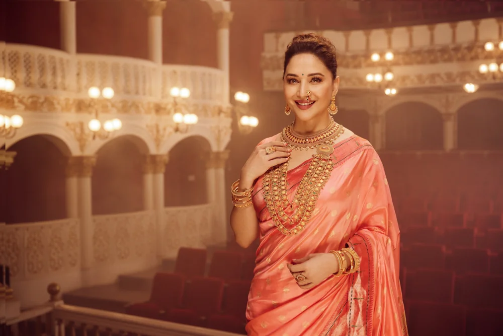 Madhuri Dixit in a silk saree