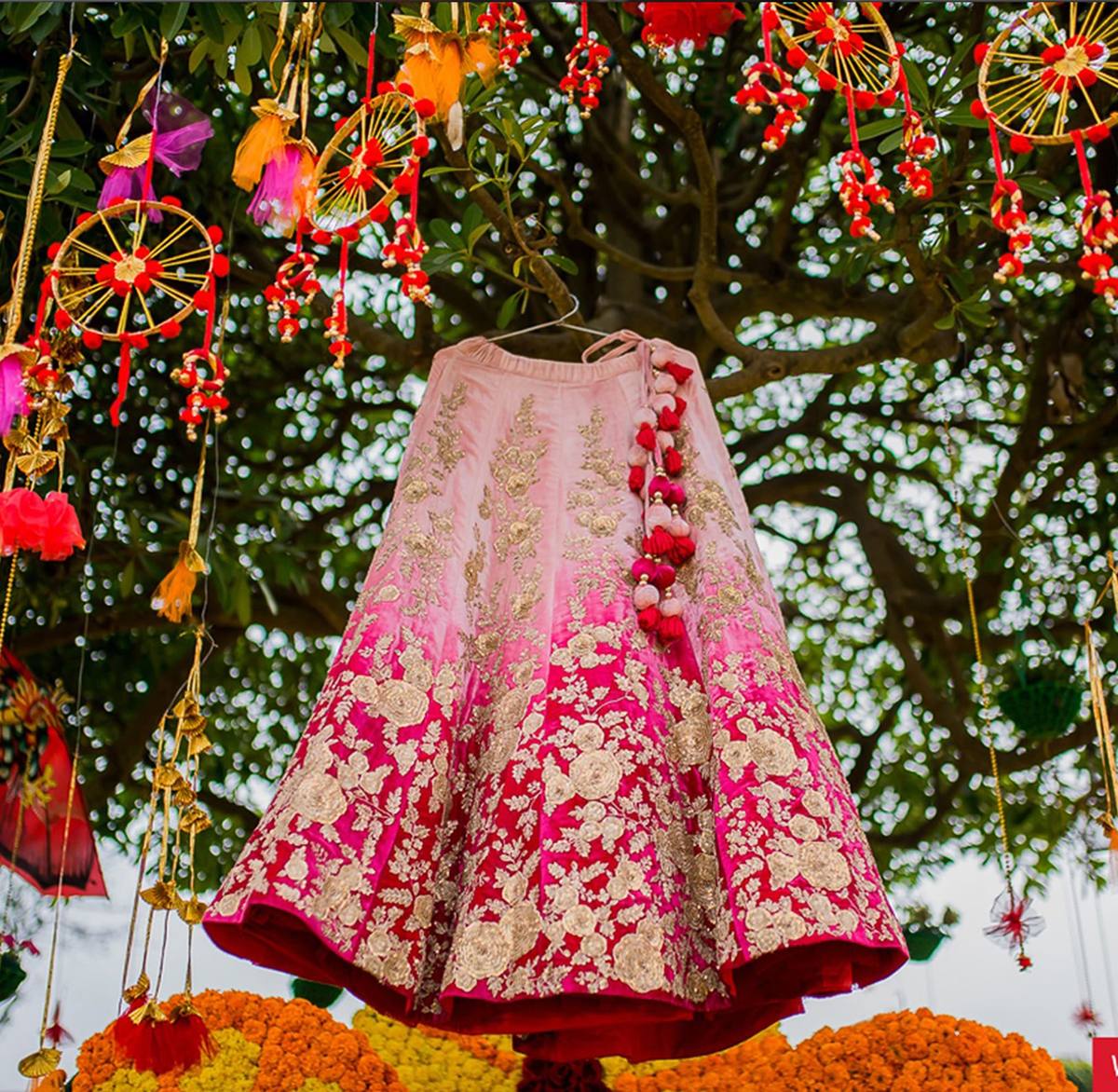 Customised bridal lehenga by Blushing Bride