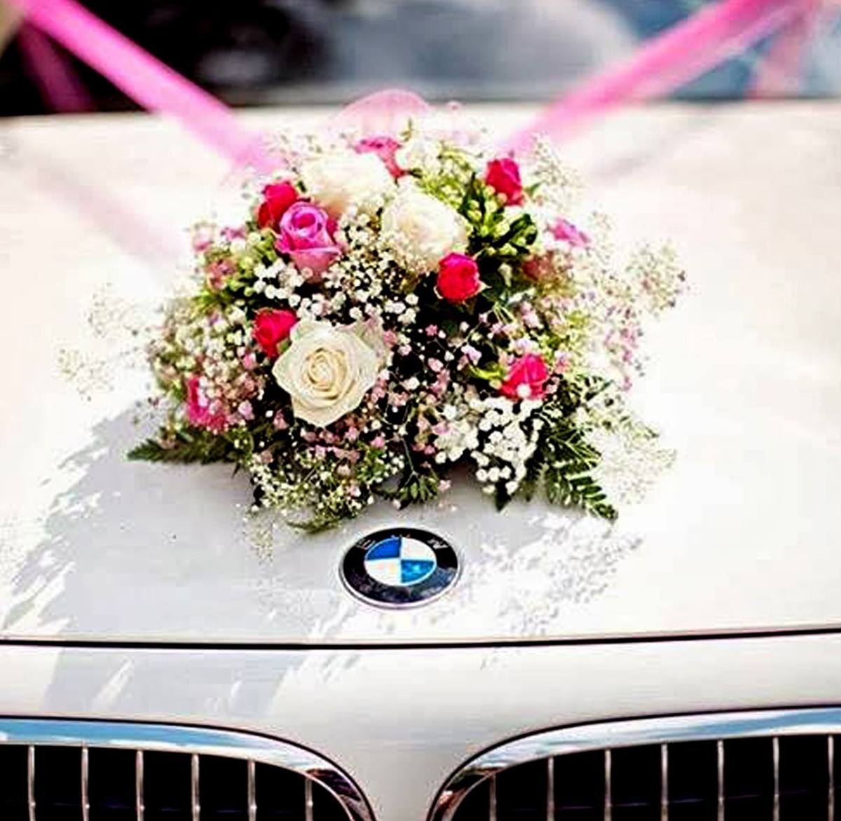 Vintage wedding car by Blushing Bride
